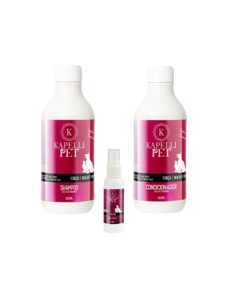 Shampoo e Condicionador 500ml + Perfume 60ml (BABY)