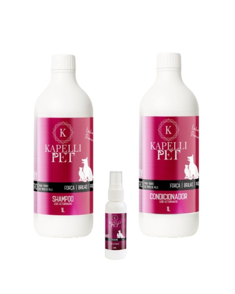 Shampoo e Condicionador 1L + Perfume 60ml (BABY)