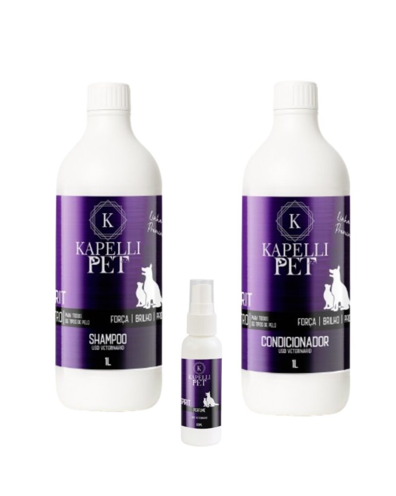Shampoo e Condicionador 1L + Perfume 60ml (SPIRIT)