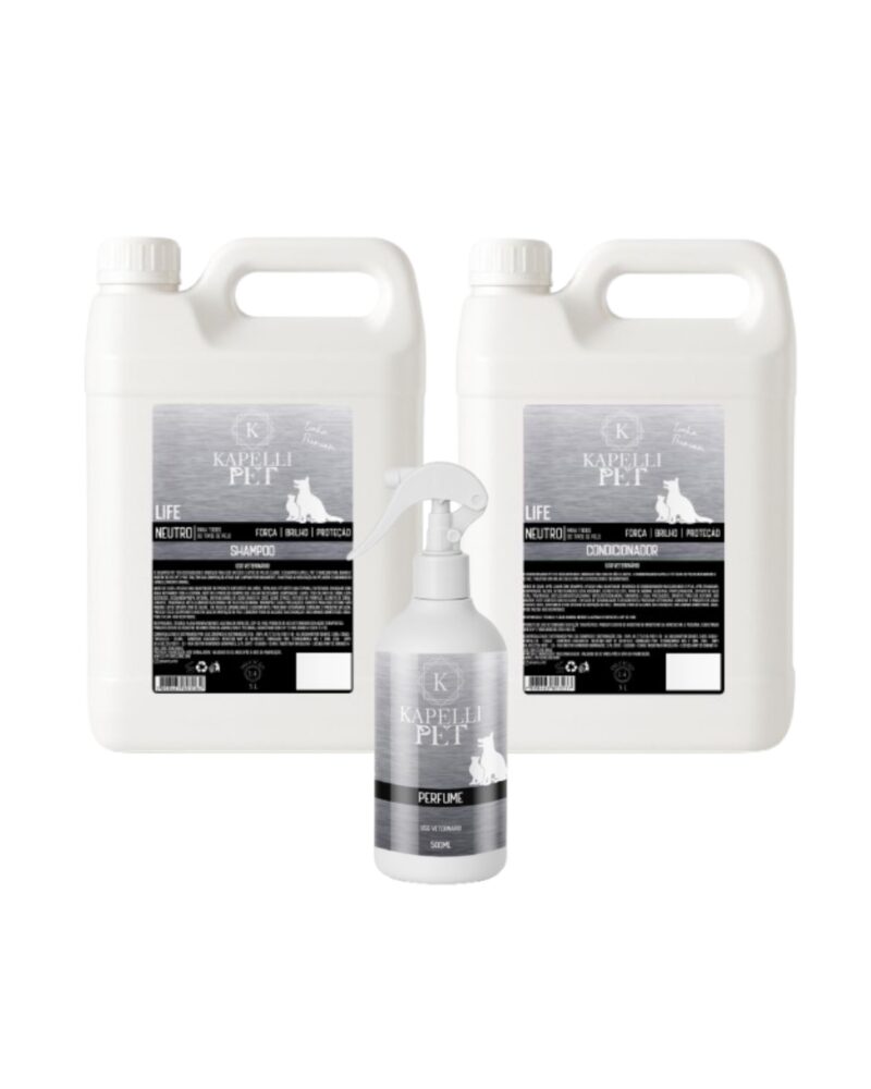 Shampoo e Condicionador 5L + Perfume 500ml (LIFE)