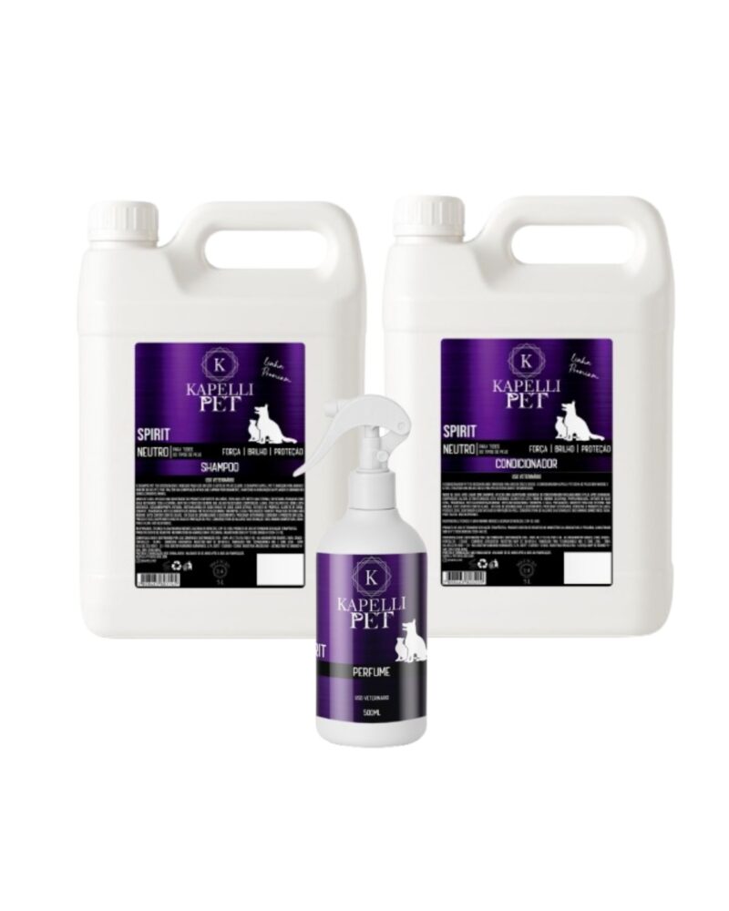 Shampoo e Condicionador 5L + Perfume 500ml (SPIRIT)