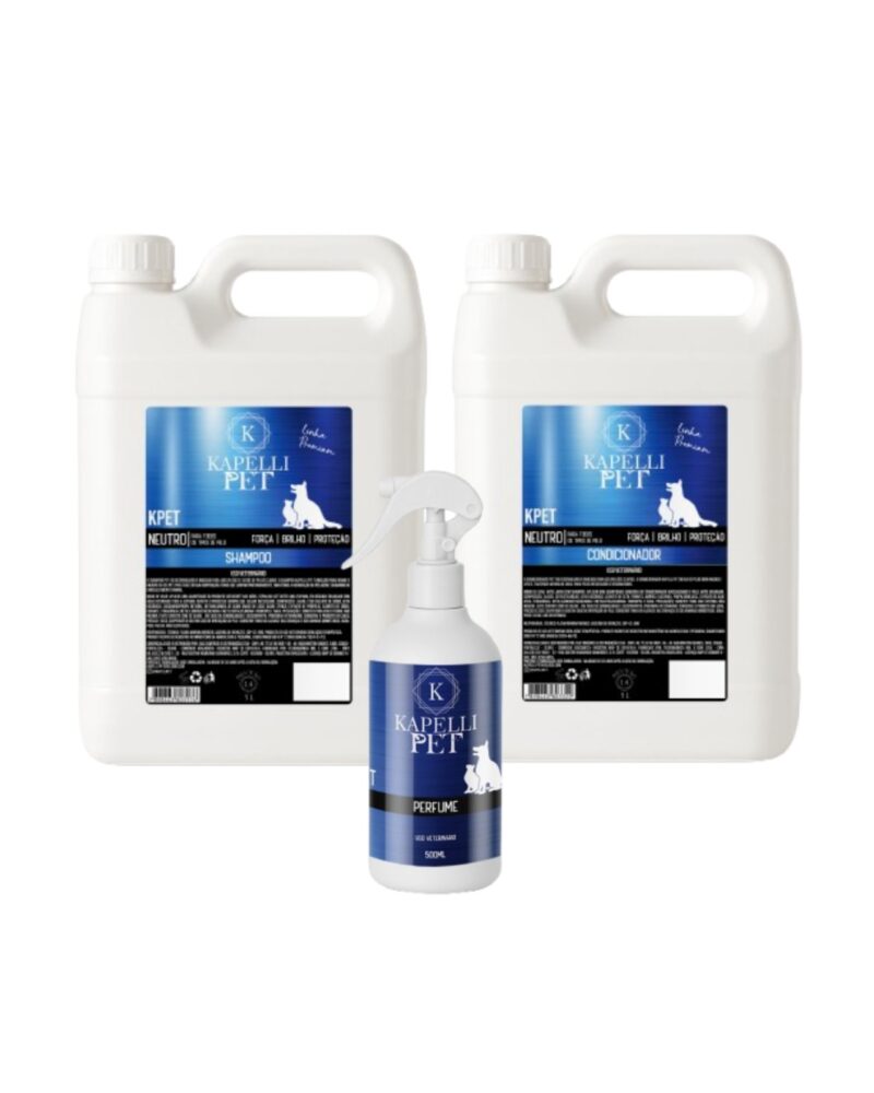 Kit Kapelli Shampoo e Condicionador 5L + Perfume 500ml (KPET)